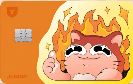 Т-Банк - дебетовая карта Junior  Наклейки на карту-Мемы